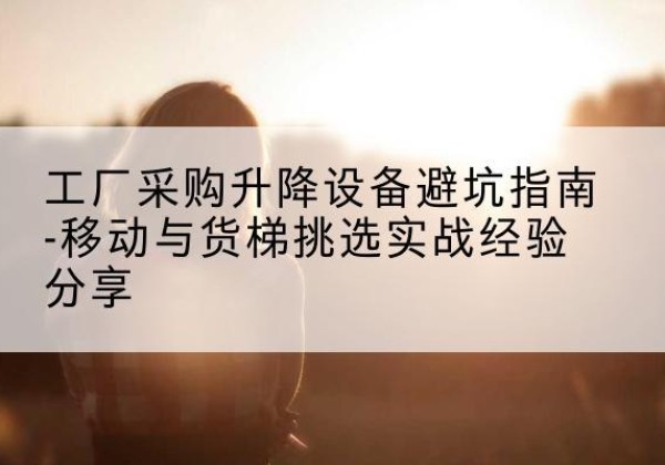 盐都移动式升降机怎么选-工厂采购升降设备避坑指南-移动与货梯挑选实战经验分享